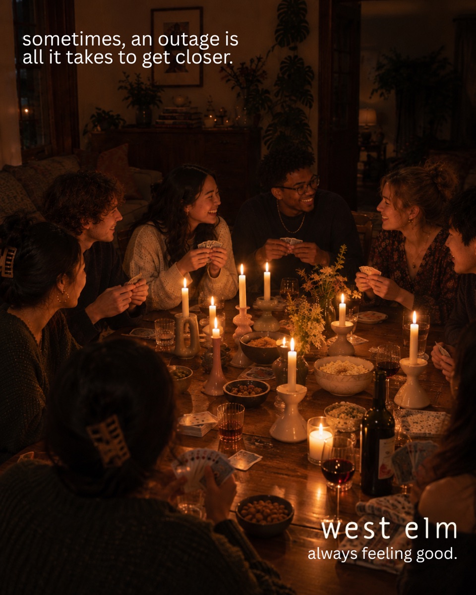 West Elm social post 4: the Thanksgiving dinner party